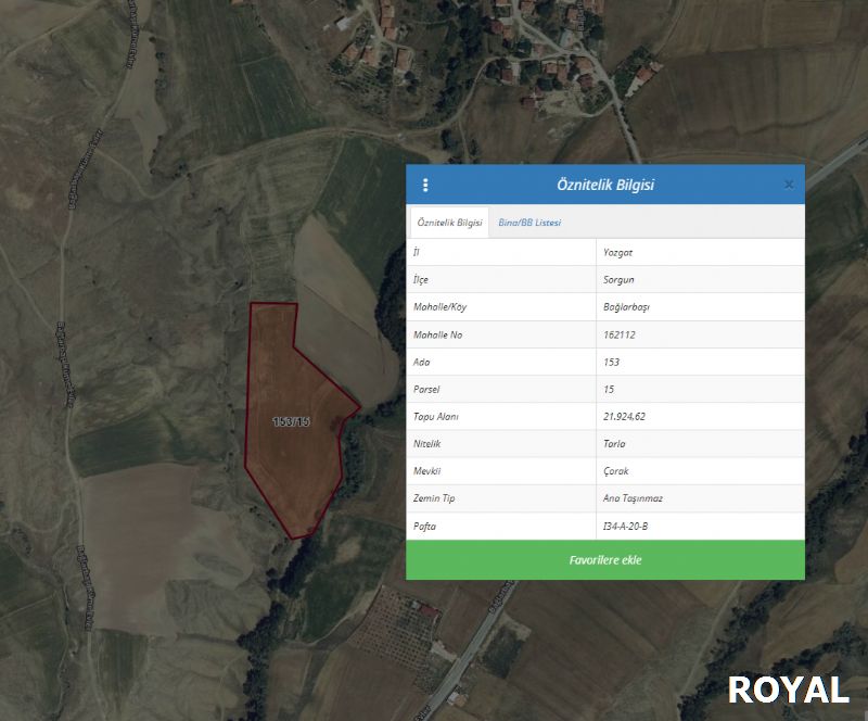 ROYAL'DEN BAĞLARBAŞINDA SU KENARI VE YOLA YAKIN 22 DÖNÜM ARAZİ